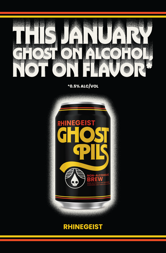 Posters - Pole Topper - Ghost Family - Dry January