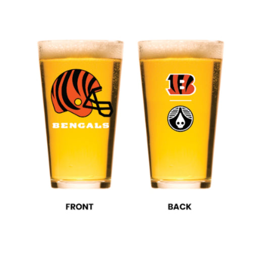 Glassware - Rhinegeist Bengals Pint - 16oz/24 Case