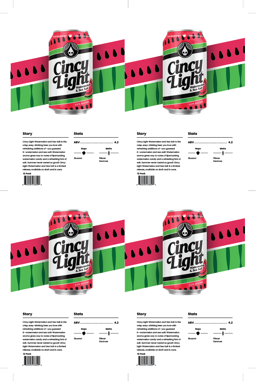 Sales Sheets - Cincy Light Watermelon