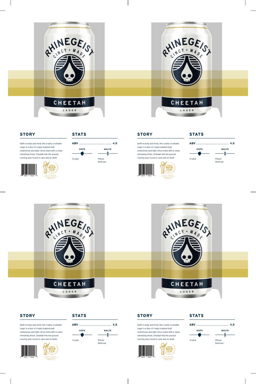 Sales Sheets - Cheetah - Lager