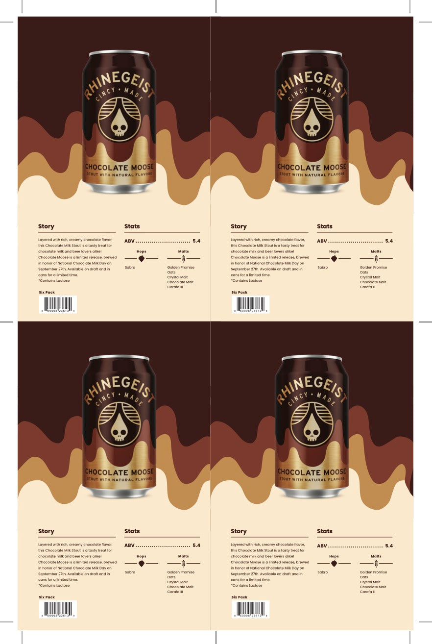 Sales Sheets - Chocolate Moose