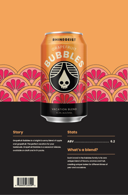 Sales Sheets - Grapefruit Bubbles