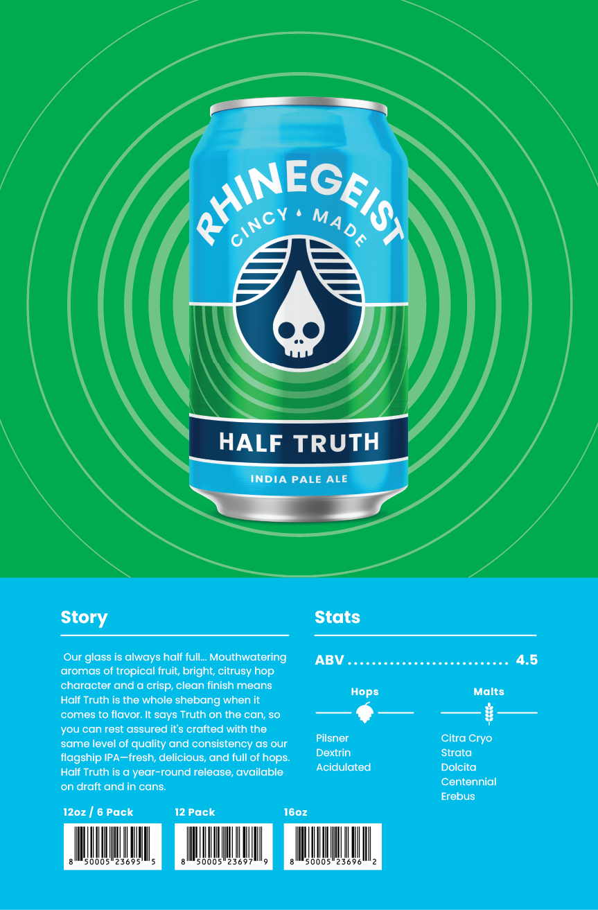 Sales Sheets - Half Truth