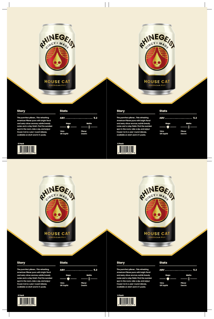 Sales Sheets - House Cat