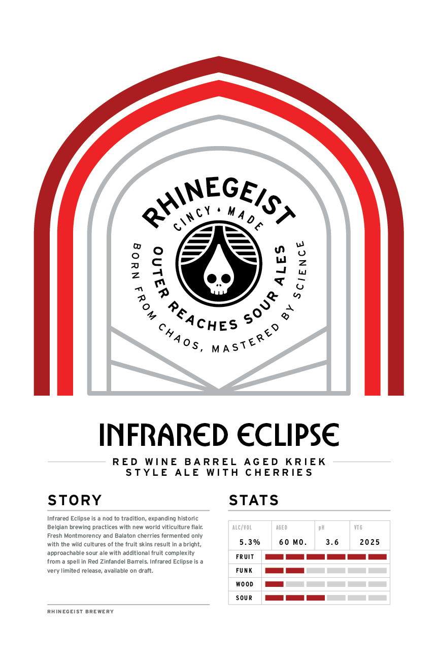 Sales Sheets - Outer Reaches- Infrared Eclipse - Kriek Style Ale with Cherries