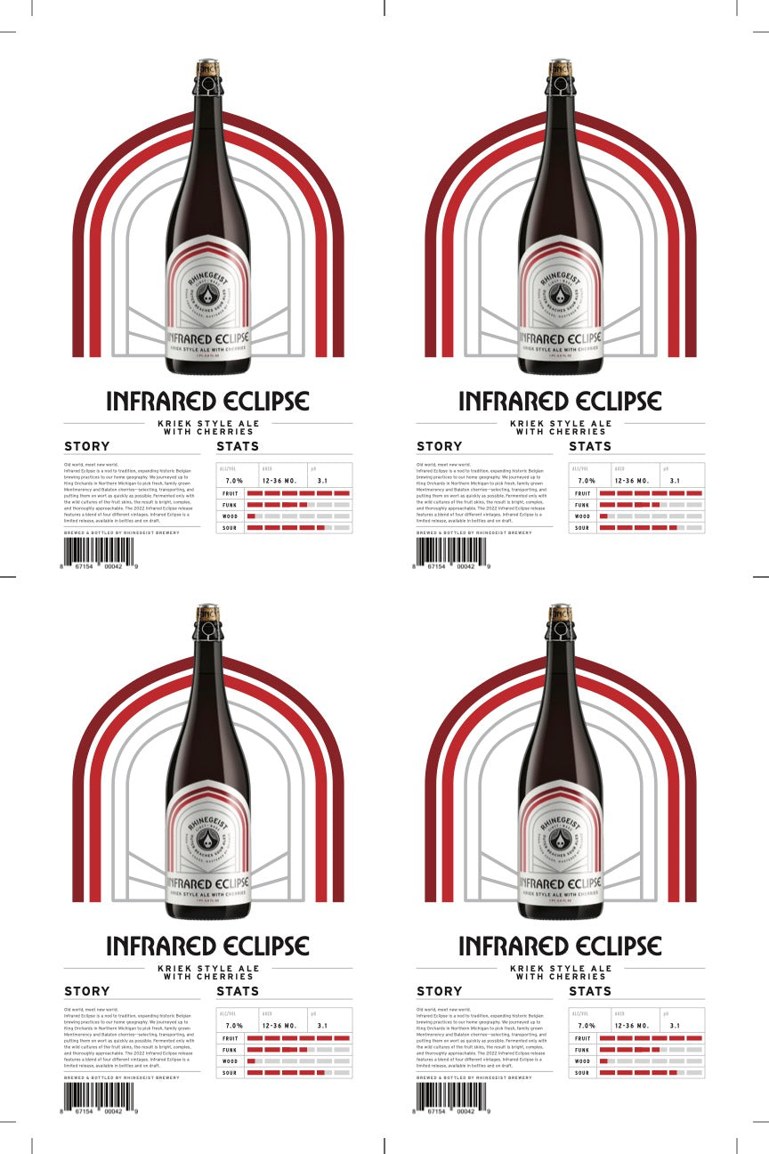 Sales Sheets - Outer Reaches- Infrared Eclipse - Kriek Style Ale with Cherries
