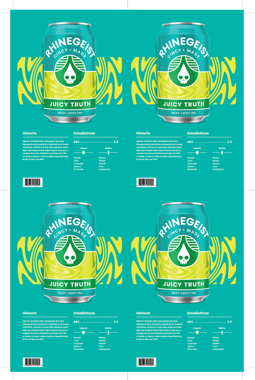 Sales Sheet - Juicy Truth - Hazy Juicy IPA