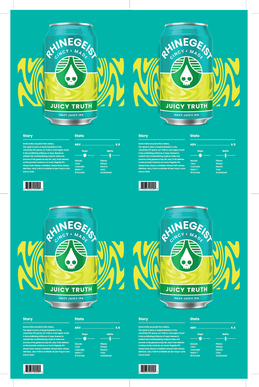Sales Sheet - Juicy Truth - Hazy Juicy IPA