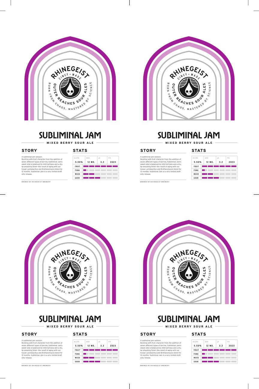 Sales Sheets - Subliminal Jam - Mixed Berry Sour Ale