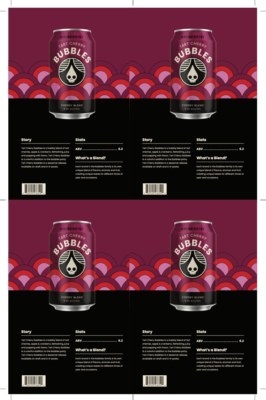 Sales Sheets - Tart Cherry Bubbles