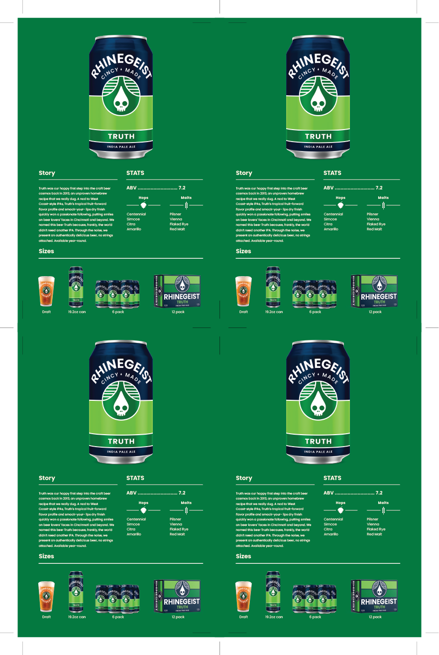 Sales Sheets - Truth - IPA
