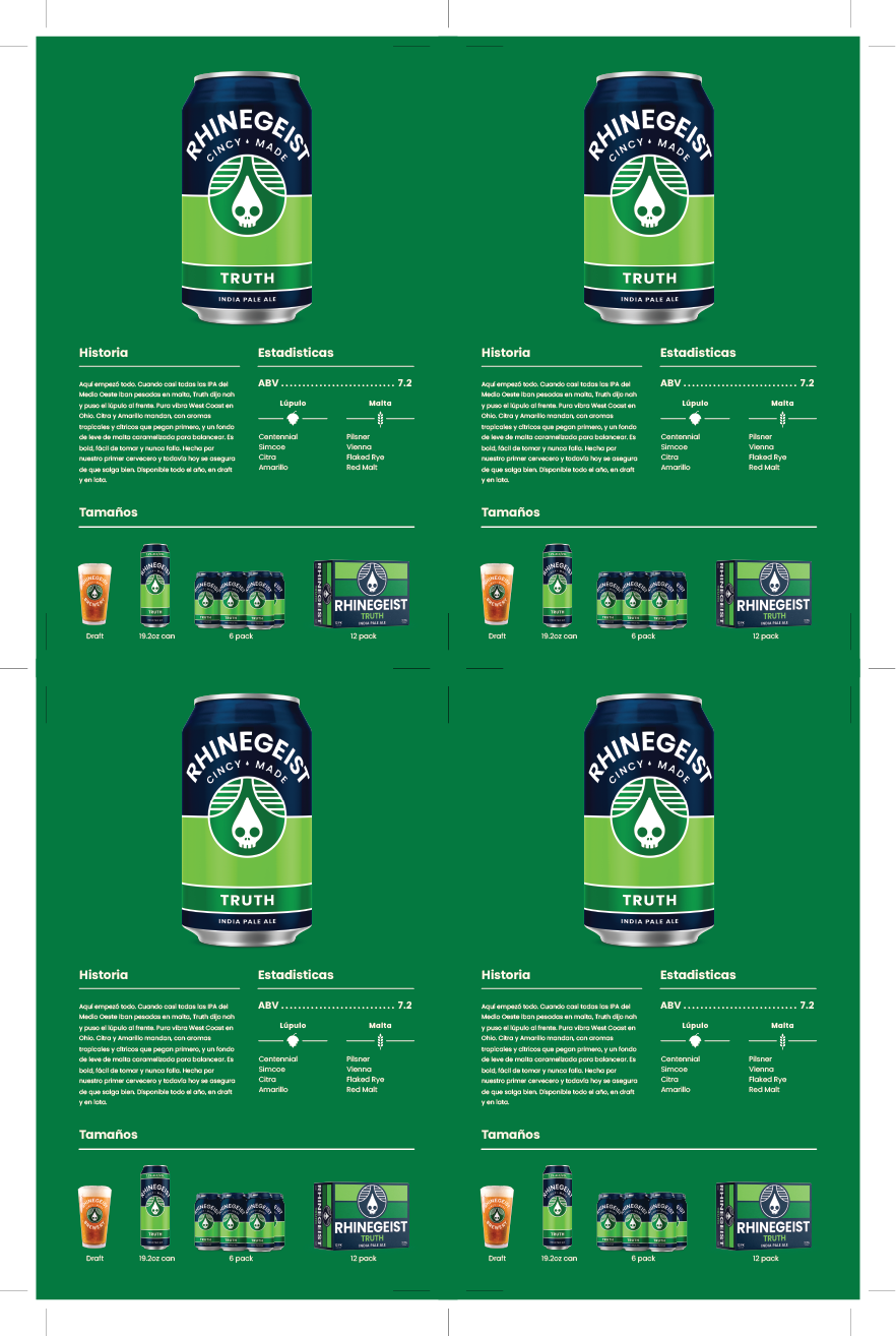 Sales Sheets - Truth - IPA
