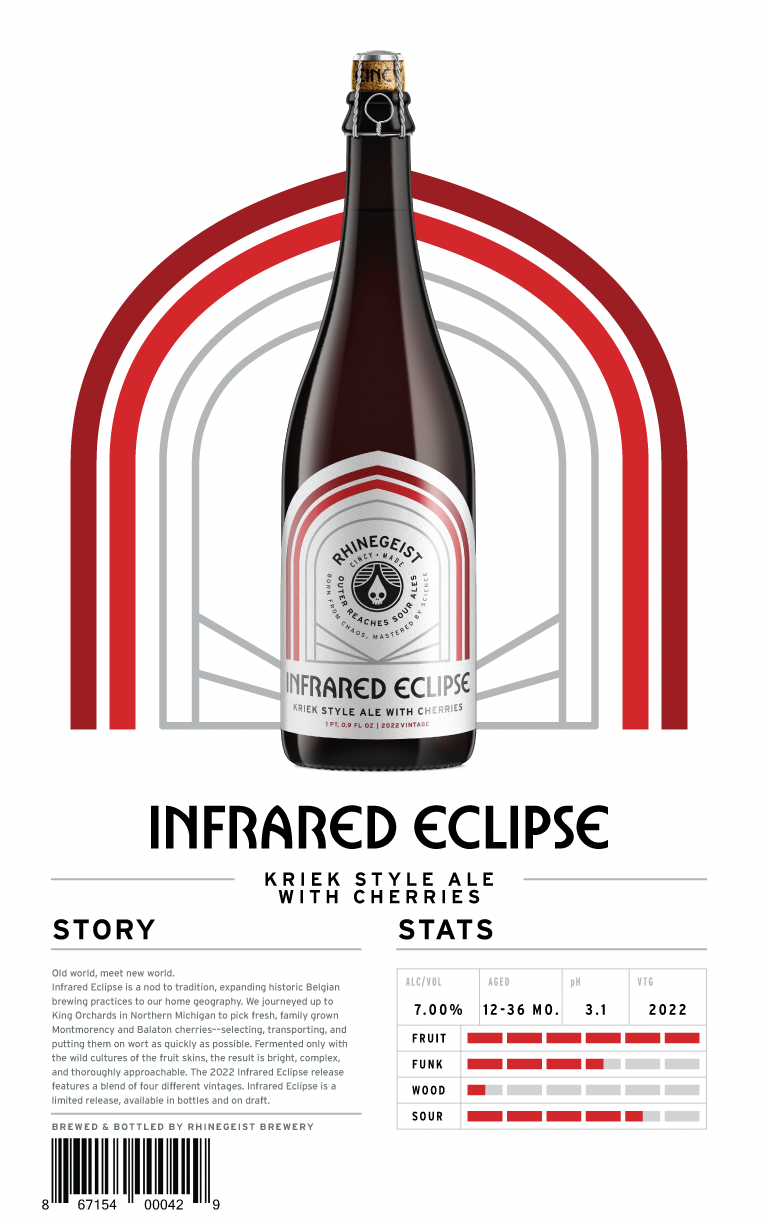 Sales Sheets - Outer Reaches- Infrared Eclipse - Kriek Style Ale with Cherries