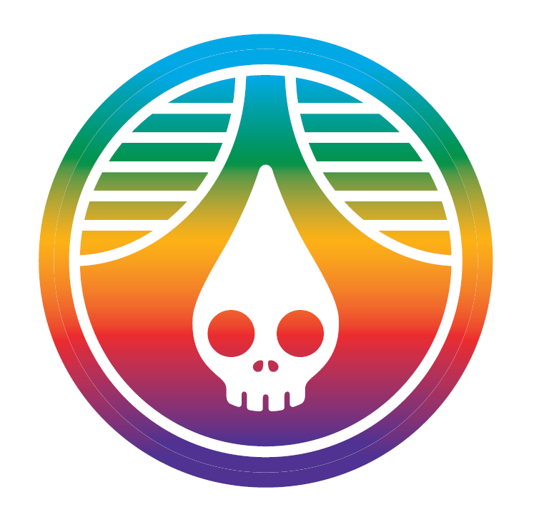 Sticker - Pride Gradient Skulldrop - 50pk