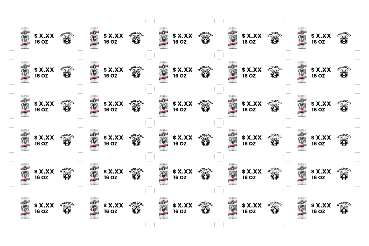 Shelf Strips - Cincy Light - Lager