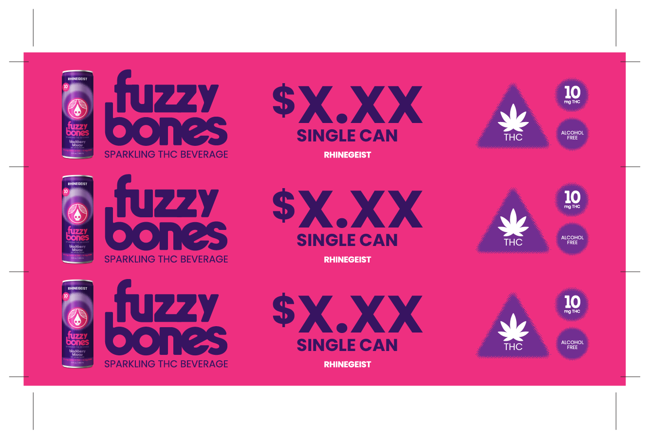 Suction Rack Inserts - Fuzzy Bones Family