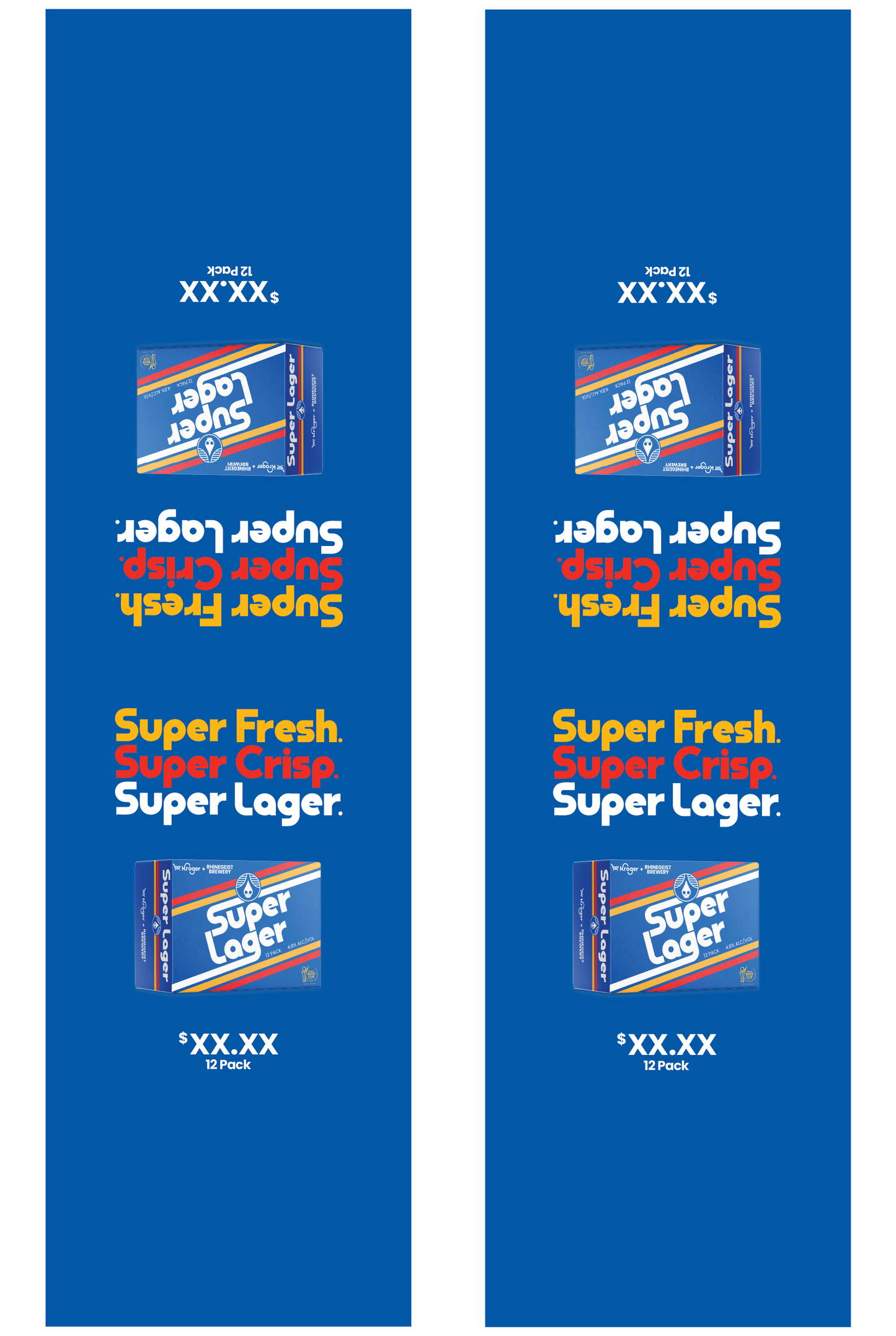 Signage - Table Tents - Super Lager