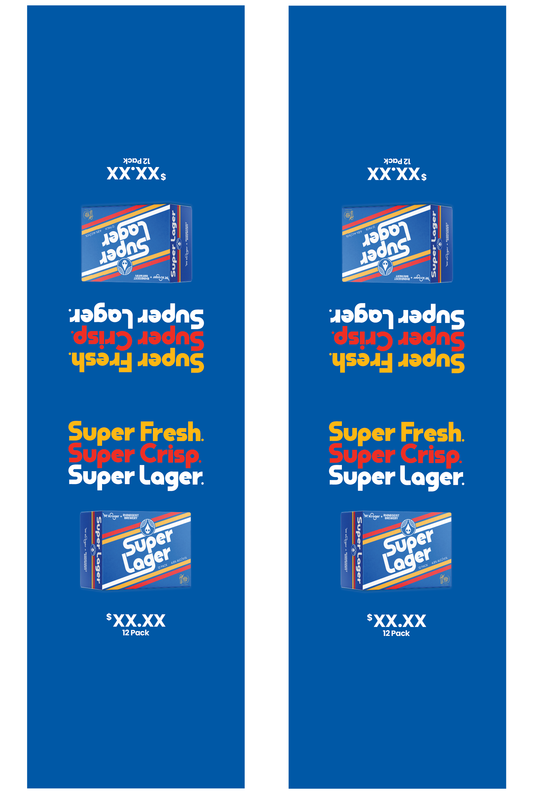 Signage - Table Tents - Super Lager