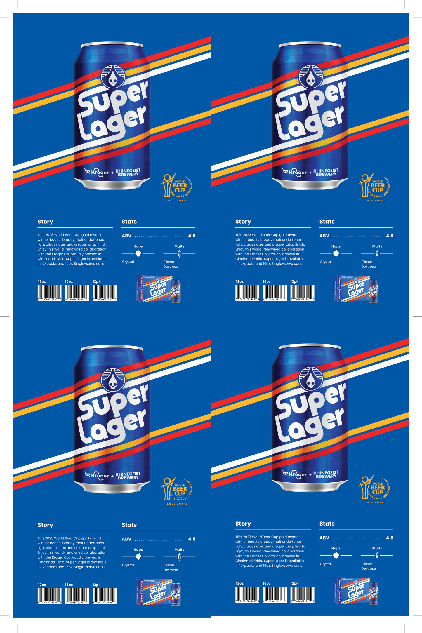 Sales Sheets - Super Lager