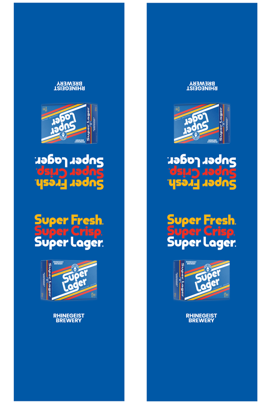 Signage - Table Tents - Super Lager