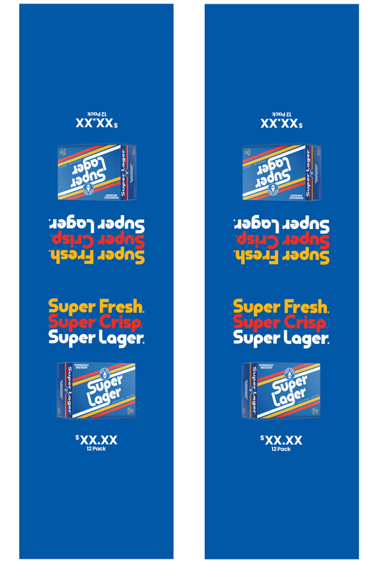 Signage - Table Tents - Super Lager