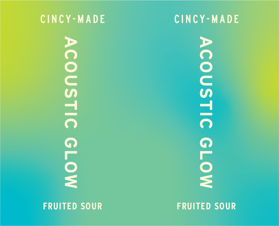 Tap Handle Stickers - Acoustic Glow – Fruited Sour Ale with Natural Flavors