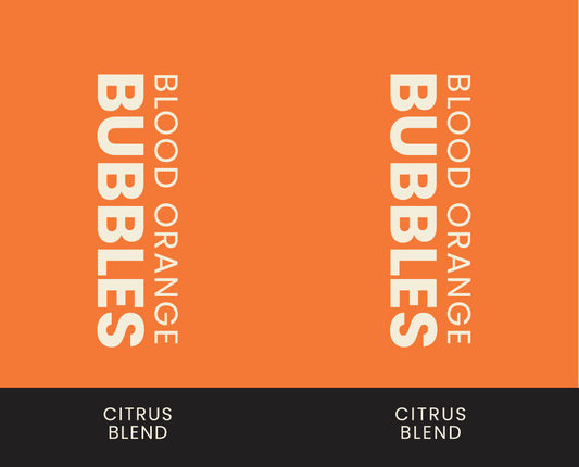 Tap Handle Stickers - Blood Orange Bubbles – Citrus Blend