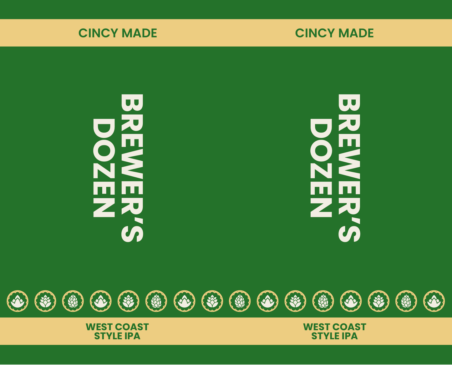 Tap Handle Stickers - Brewer's Dozen