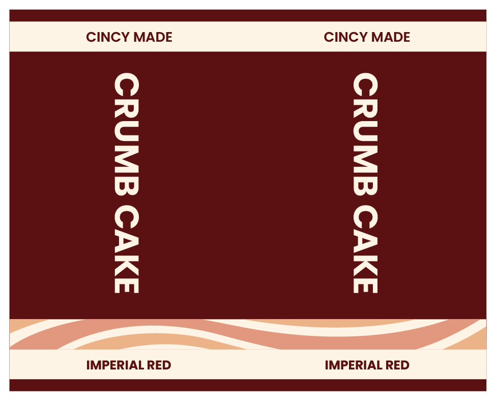 Tap Handle Stickers - Crumb Cake