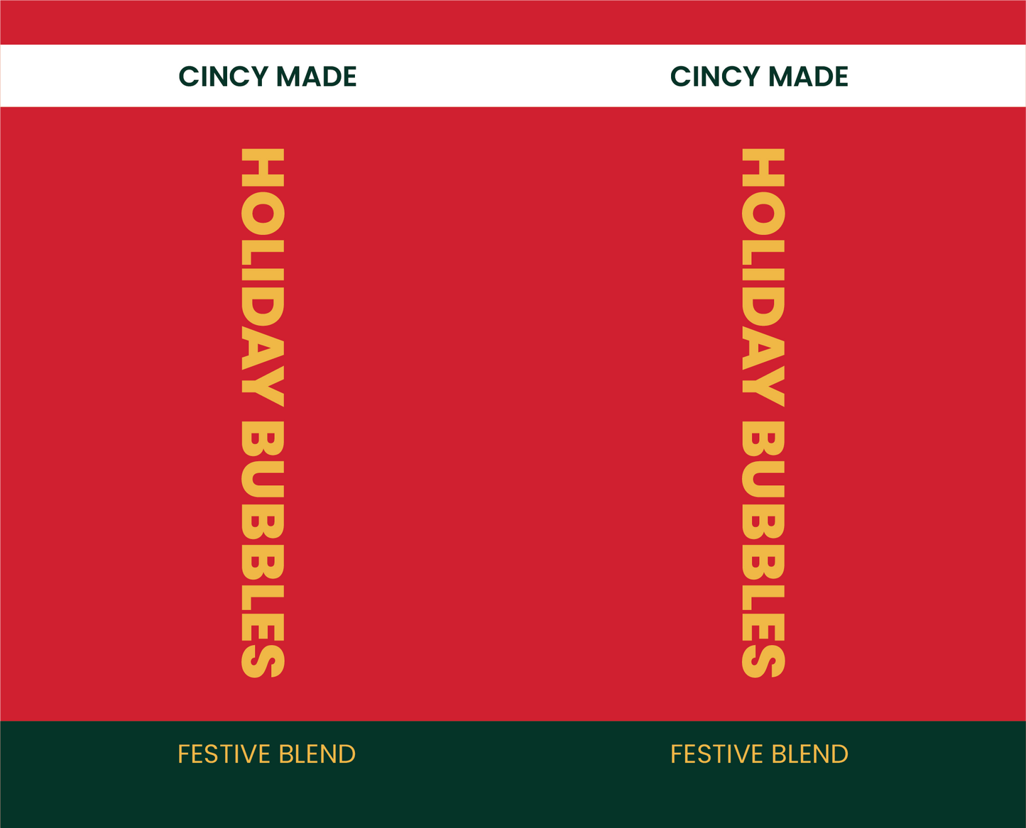 Tap Handle Stickers - Holiday Bubbles