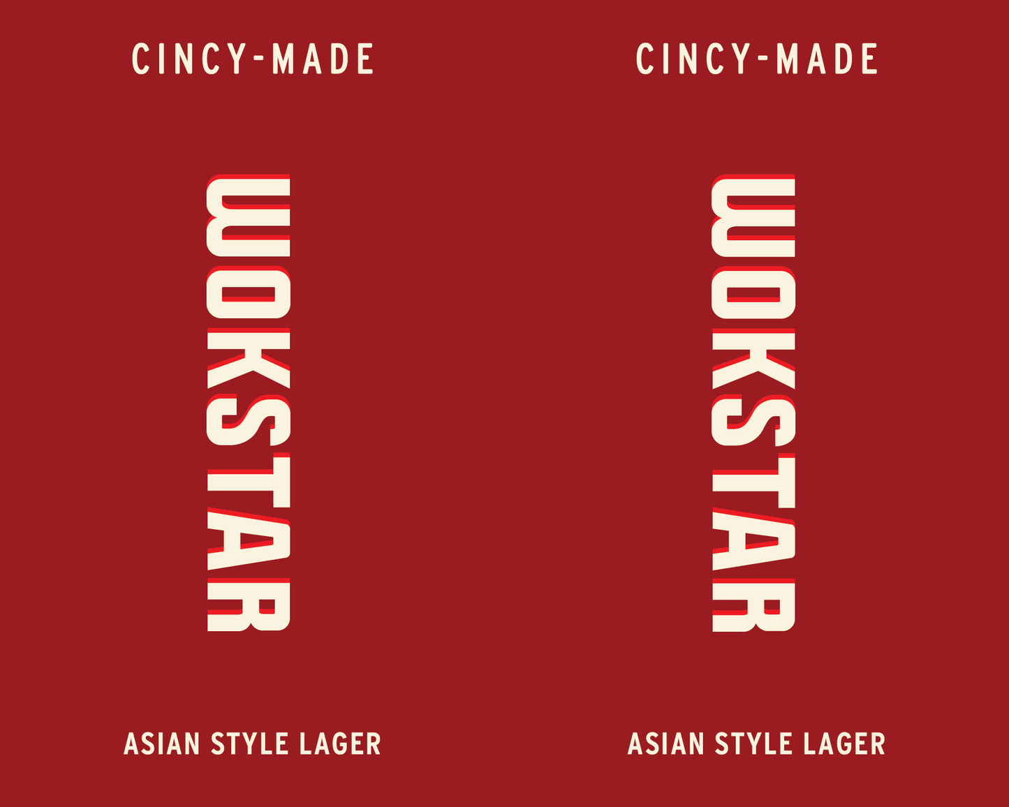 Tap Handle Stickers - WokStar - Asian Style Lager