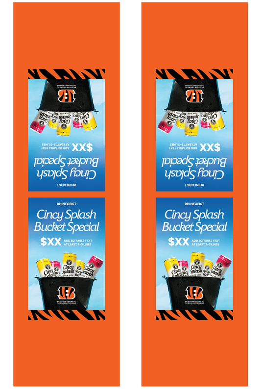 Signage - Table Tents - Cincy Splash x Bengals - Mixed