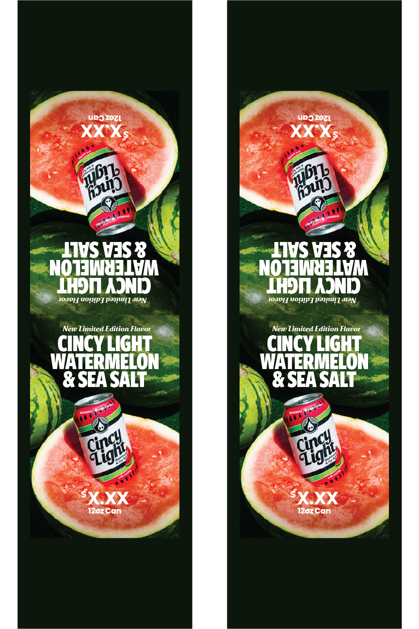 Signage - Table Tents - Cincy Light Watermelon