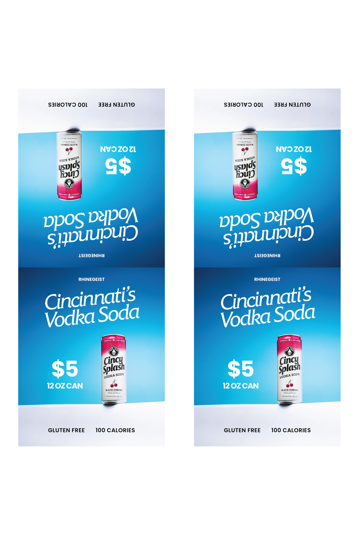 Signage - Table Tents - Cincy Splash