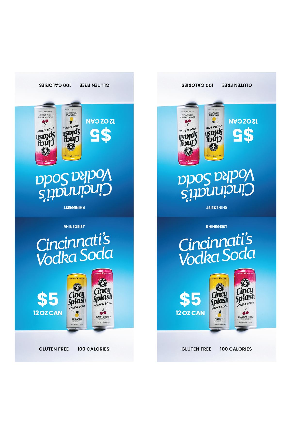 Signage - Table Tents - Cincy Splash
