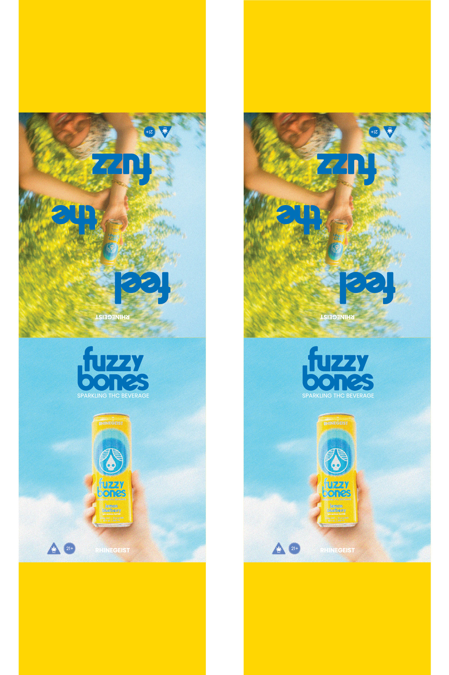Signage - Table Tents - Fuzzy Bones - Lemon Blueberry