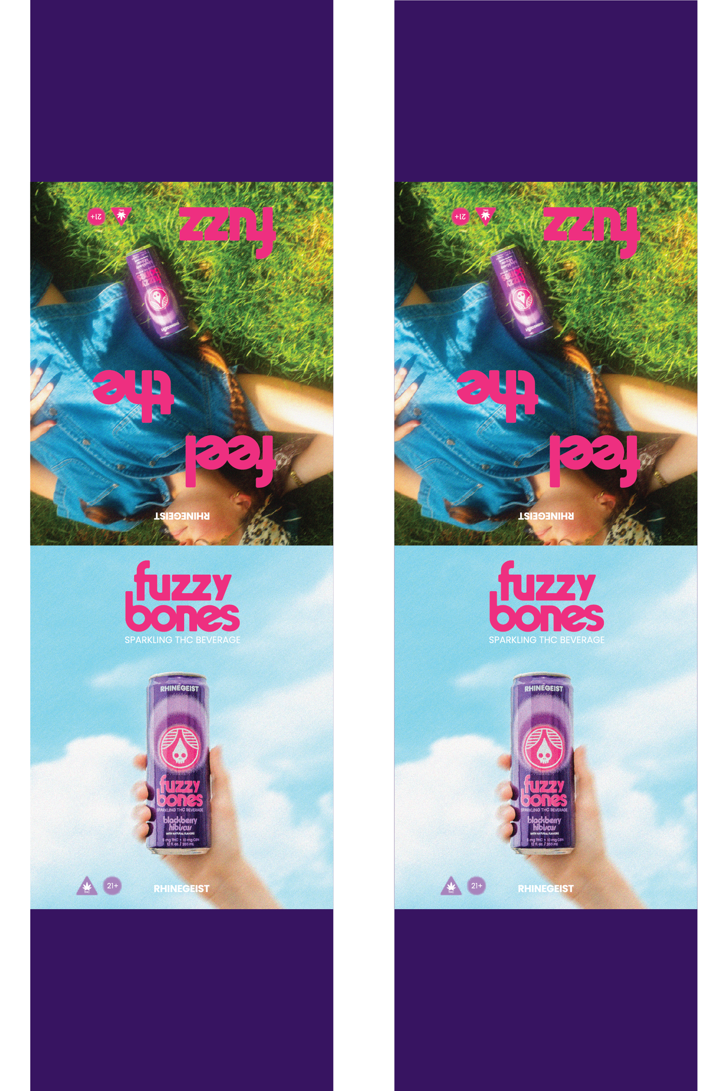 Signage - Table Tents - Fuzzy Bones - Blackberry Hibiscus
