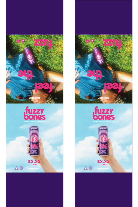 Signage - Table Tents - Fuzzy Bones - Blackberry Hibiscus