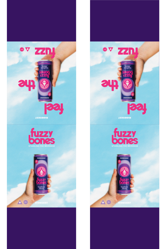 Signage - Table Tents - Fuzzy Bones - Blackberry Hibiscus