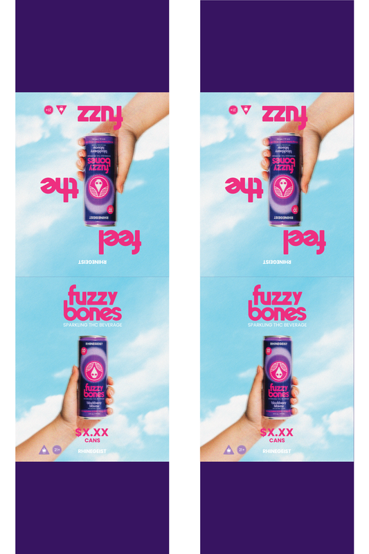 Signage - Table Tents - Fuzzy Bones - Blackberry Hibiscus