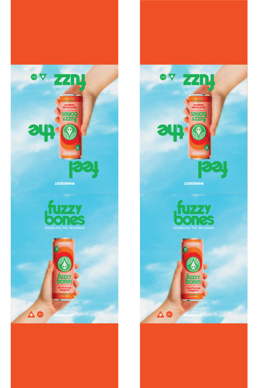 Signage - Table Tents - Fuzzy Bones - Blood Orange Tangerine