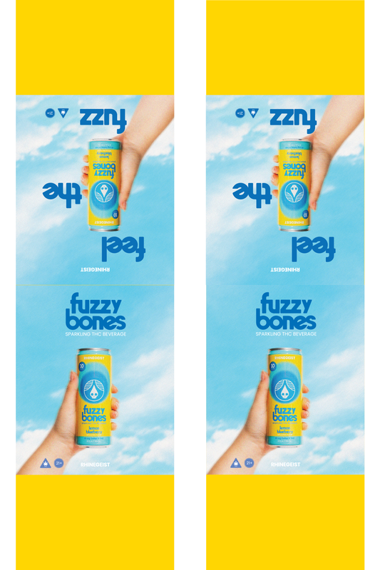 Signage - Table Tents - Fuzzy Bones - Lemon Blueberry