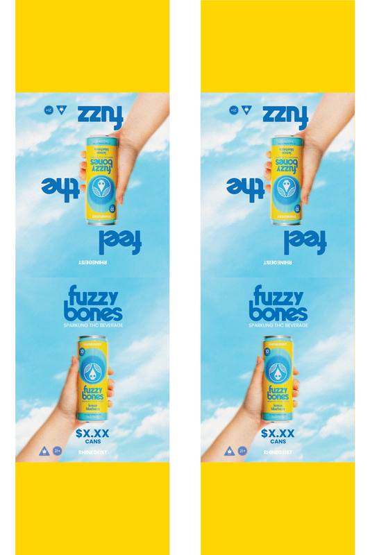 Signage - Table Tents - Fuzzy Bones - Lemon Blueberry