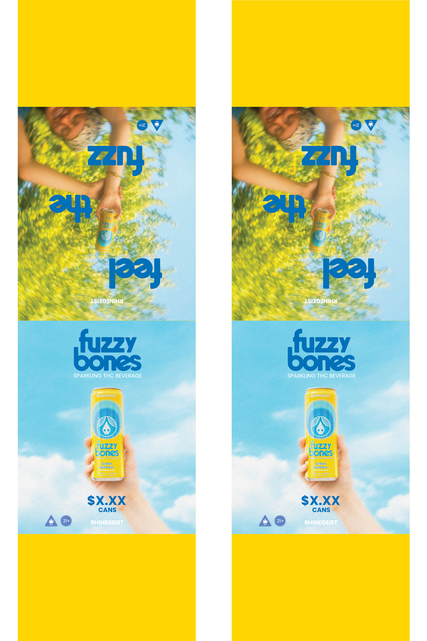 Signage - Table Tents - Fuzzy Bones - Lemon Blueberry