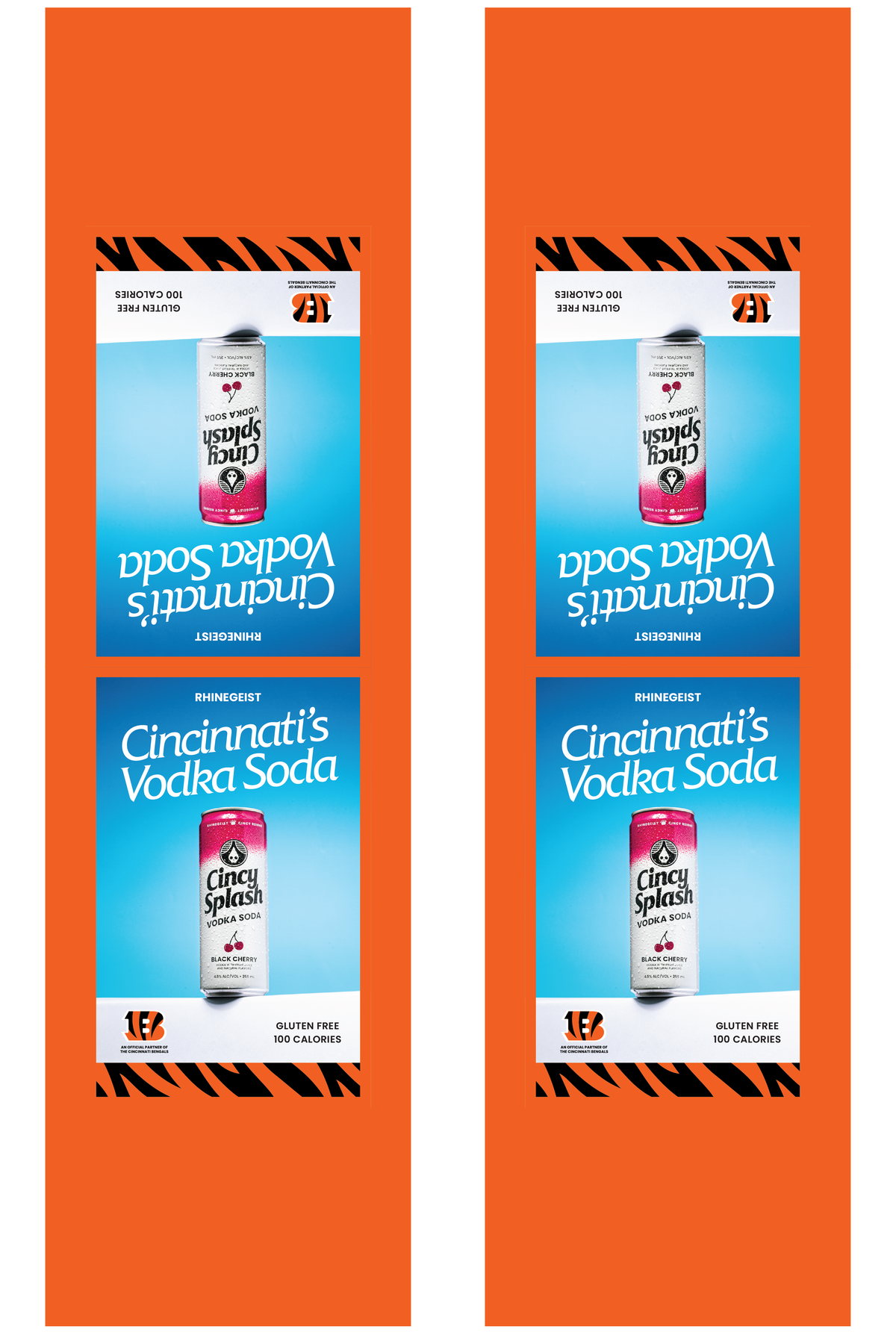 Signage - Table Tents - Cincy Splash x Bengals - Black Cherry