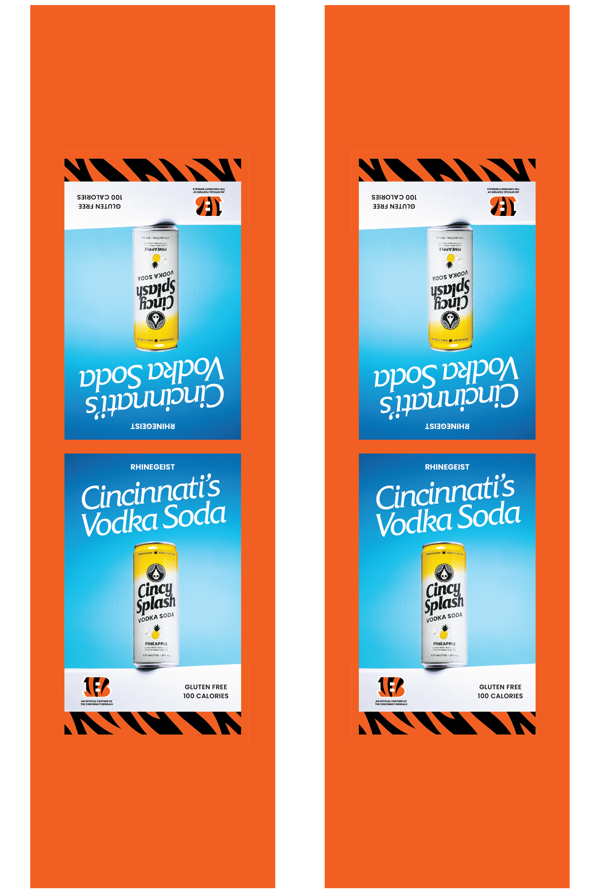 Signage - Table Tents - Cincy Splash x Bengals - Pineapple