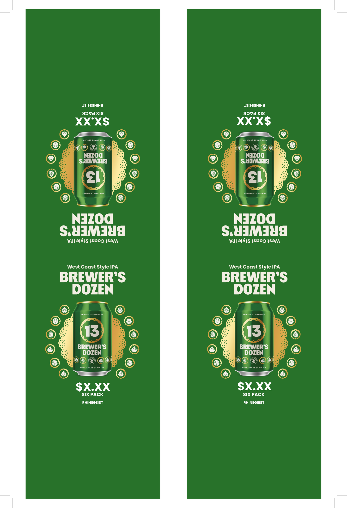 Signage - Table Tents - Brewer's Dozen