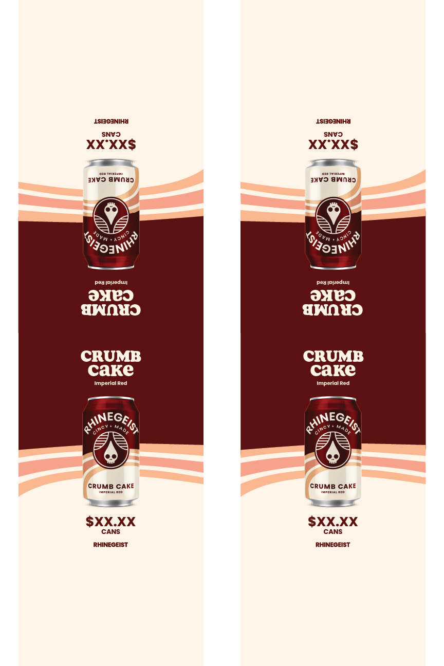 Signage - Table Tents - Crumb Cake