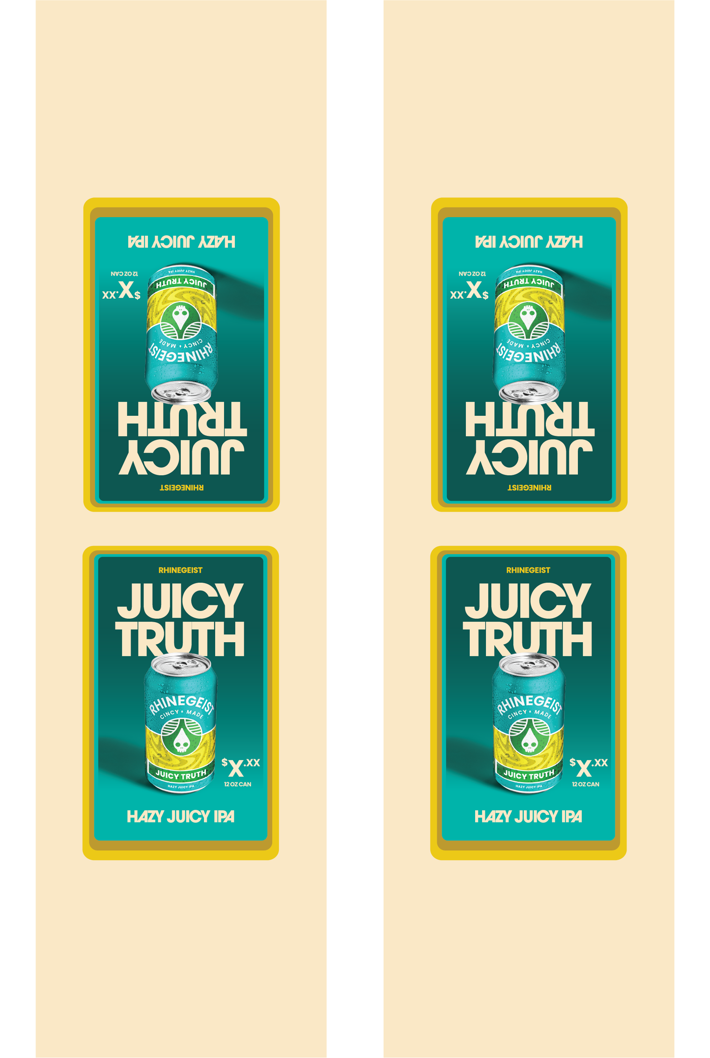 Signage - Table Tents - Juicy Truth