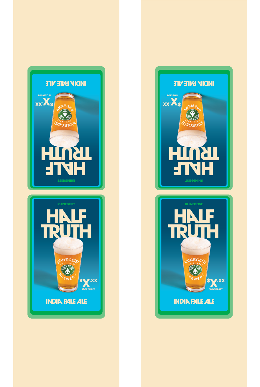 Signage - Table Tents - Half Truth